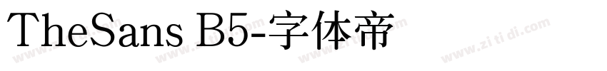 TheSans B5字体转换